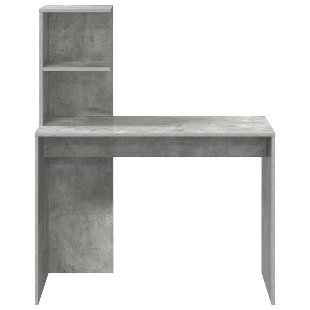 vidaXL Biurko Betonowy szary 102 x 50 x 124 cm Materiał drewnopochodny