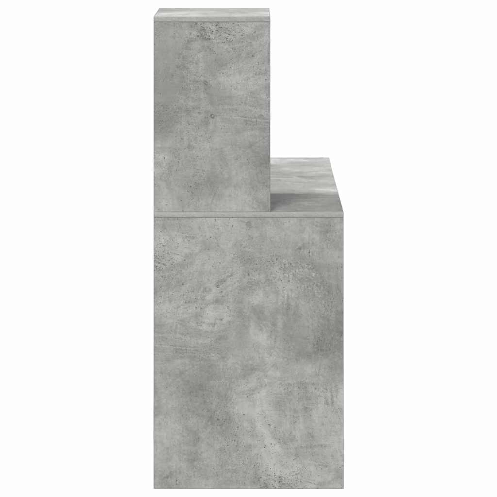 vidaXL Biurko Betonowy szary 102 x 50 x 124 cm Materiał drewnopochodny