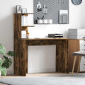 vidaXL Biurko Dąb wędzony 102 x 50 x 124 cm Materiał drewnopochodny