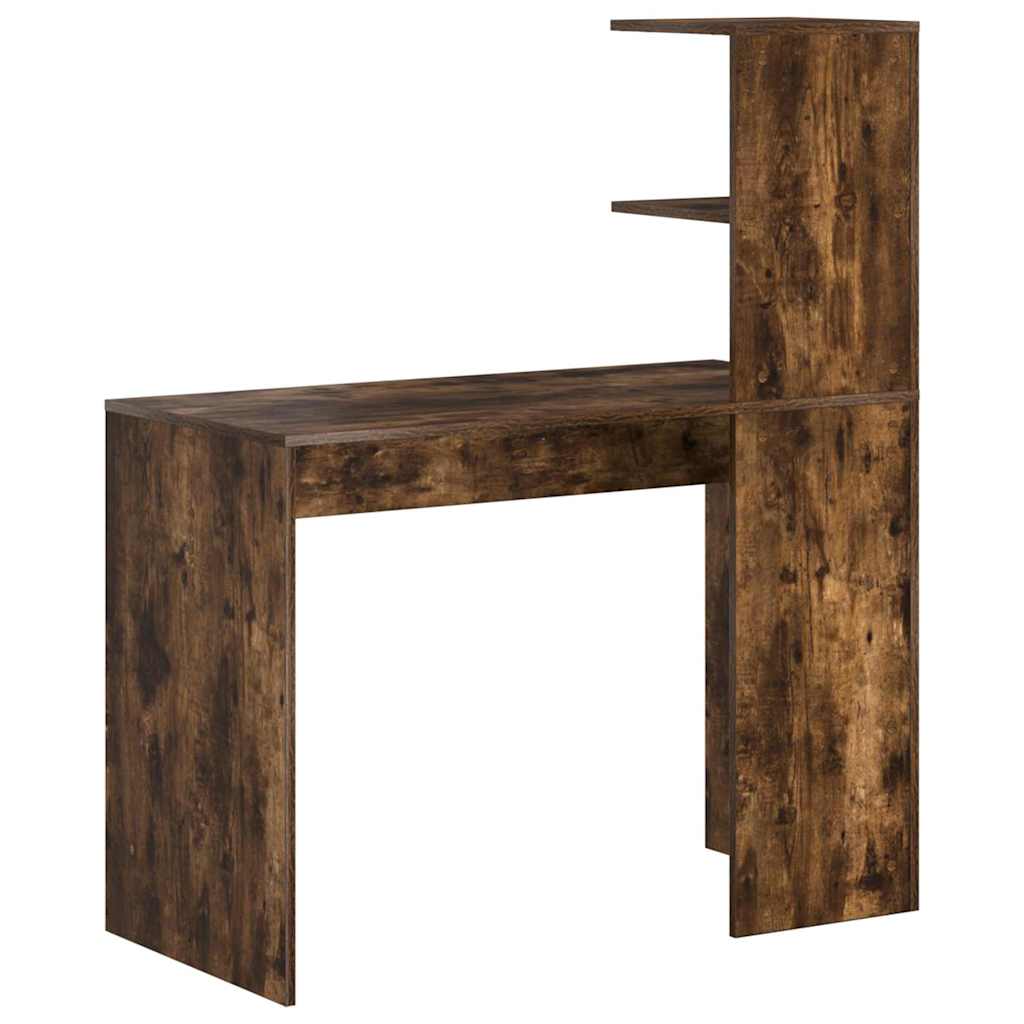 vidaXL Biurko Dąb wędzony 102 x 50 x 124 cm Materiał drewnopochodny