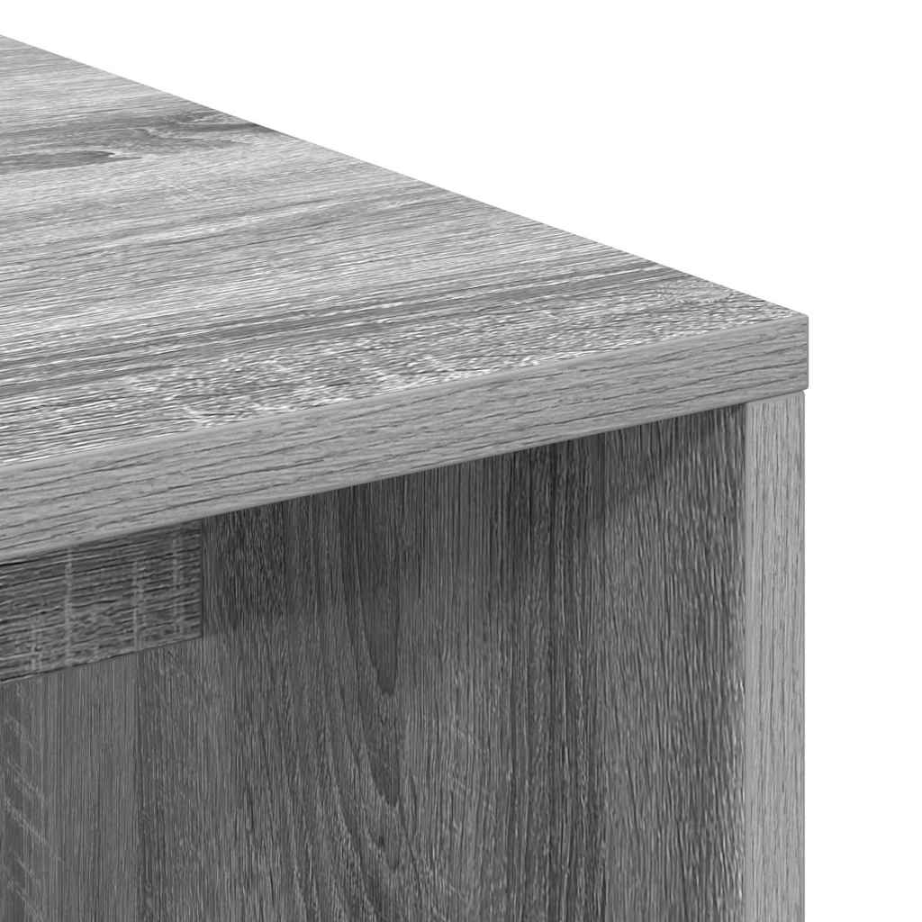 vidaXL Biurko Szary Sonoma 102 x 50 x 124 cm Materiał drewnopochodny