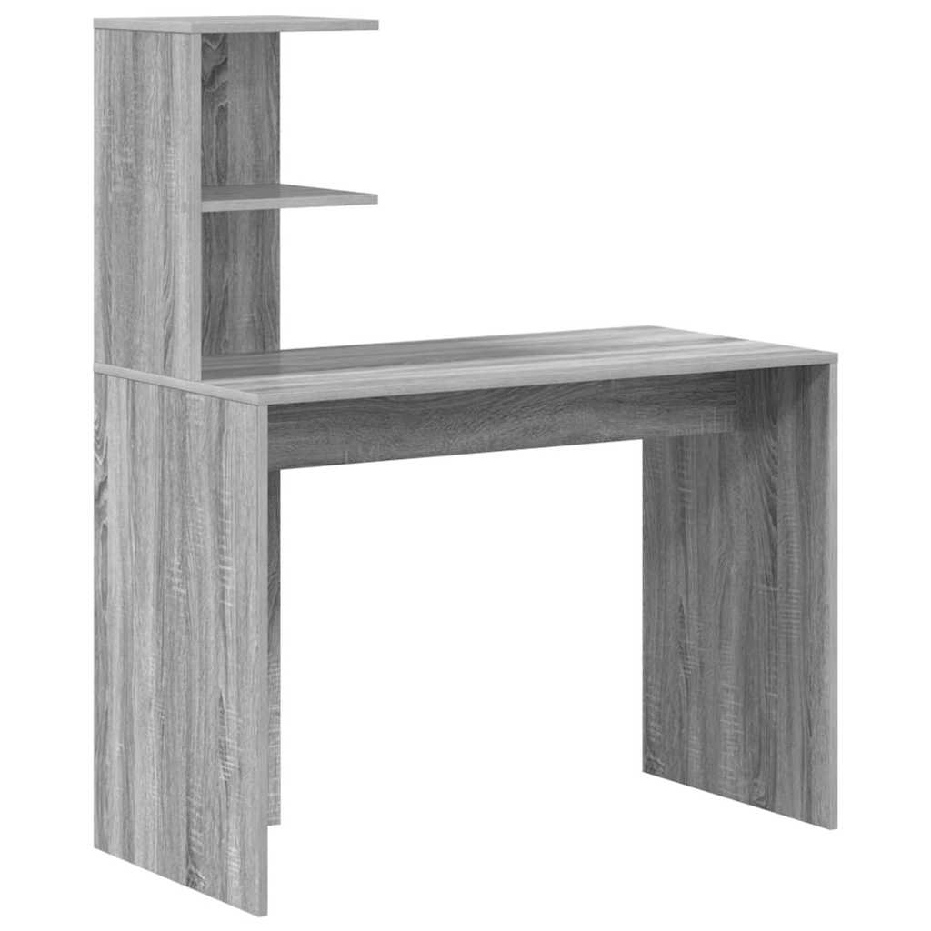 vidaXL Biurko Szary Sonoma 102 x 50 x 124 cm Materiał drewnopochodny