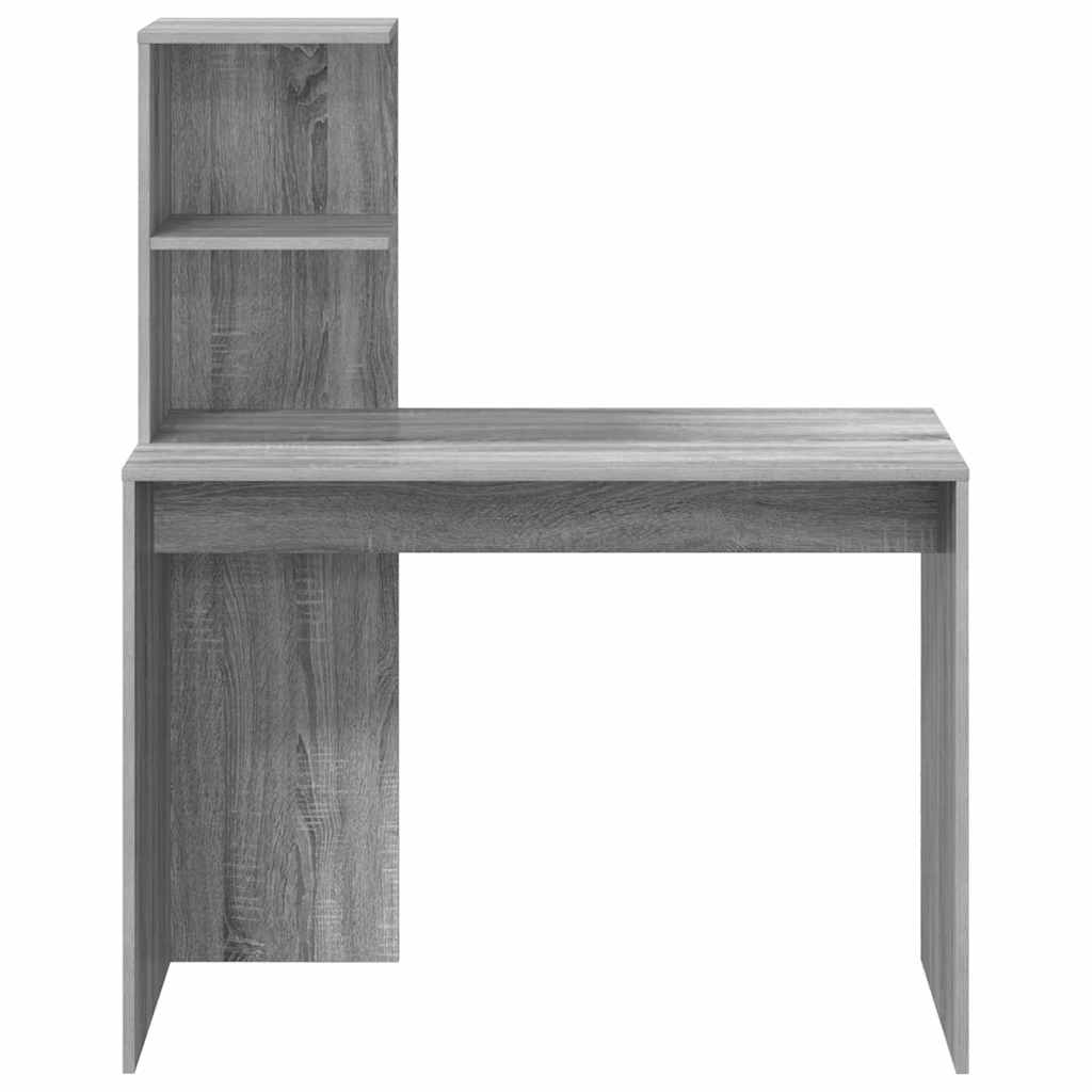 vidaXL Biurko Szary Sonoma 102 x 50 x 124 cm Materiał drewnopochodny