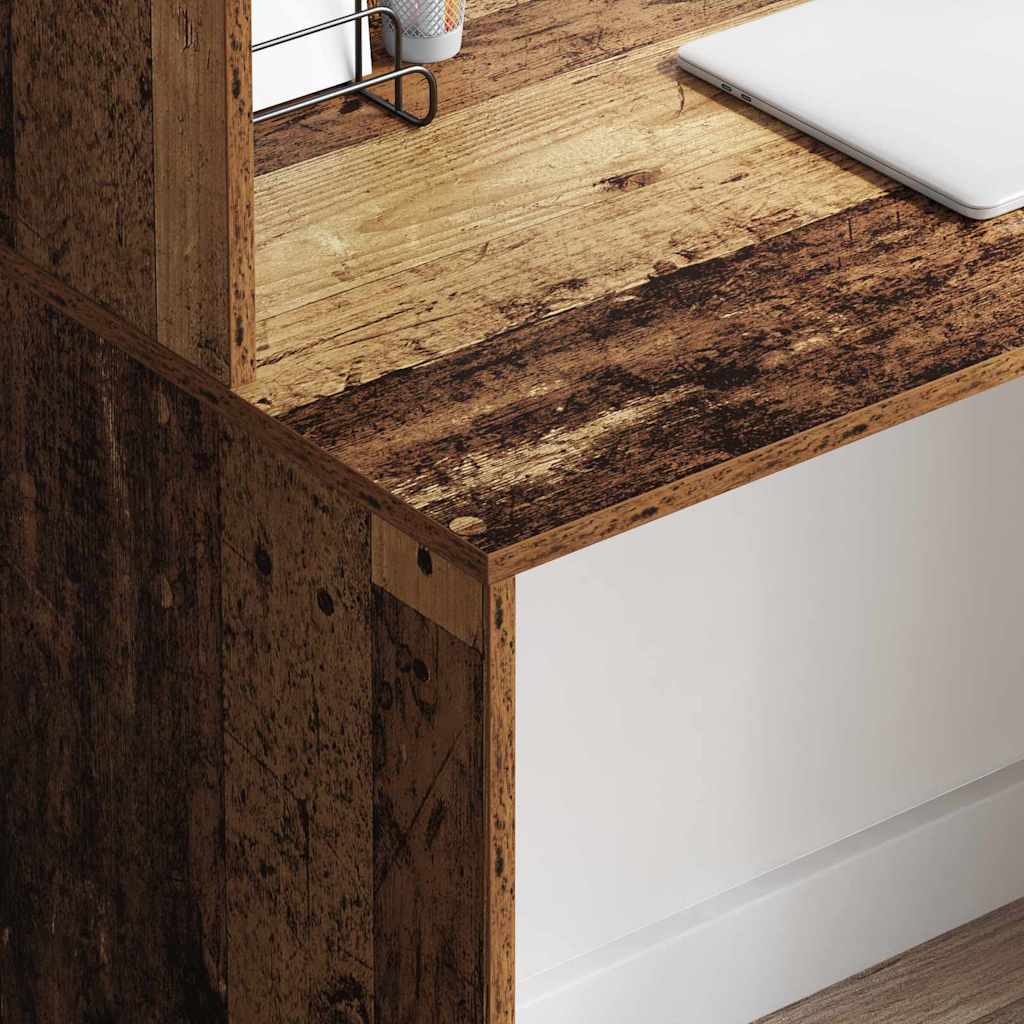 vidaXL Biurko Stare drewno 102 x 50 x 124 cm Materiał drewnopochodny