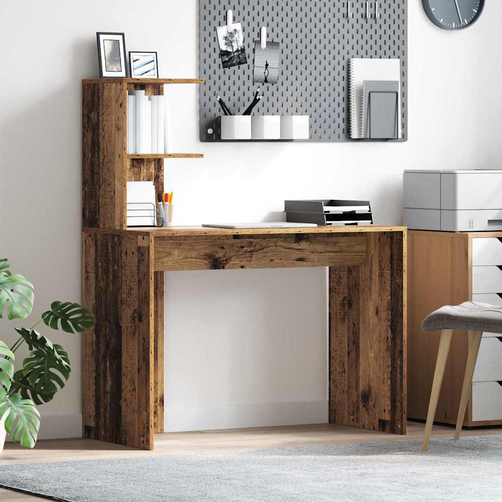 vidaXL Biurko Stare drewno 102 x 50 x 124 cm Materiał drewnopochodny