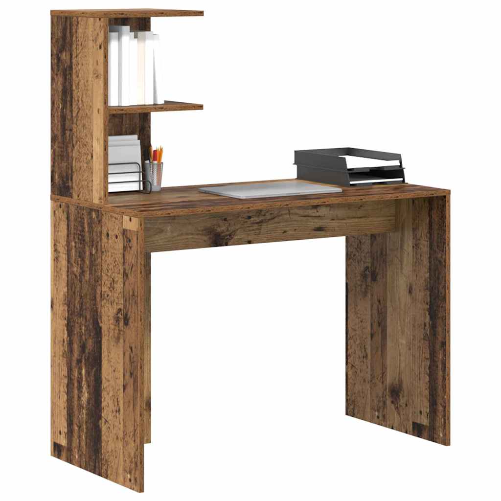 vidaXL Biurko Stare drewno 102 x 50 x 124 cm Materiał drewnopochodny