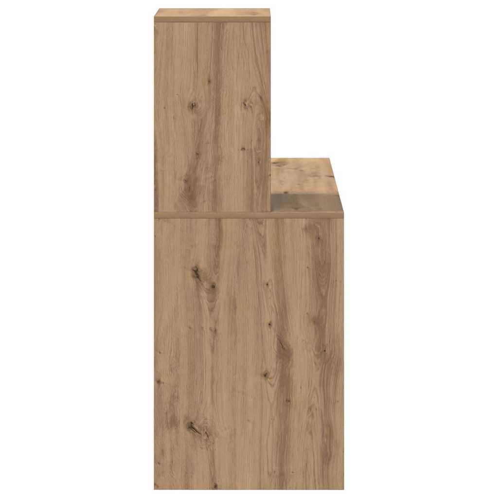 vidaXL Biurko z półką Dąb rzemieślniczy 102 x 50 x 124 cm