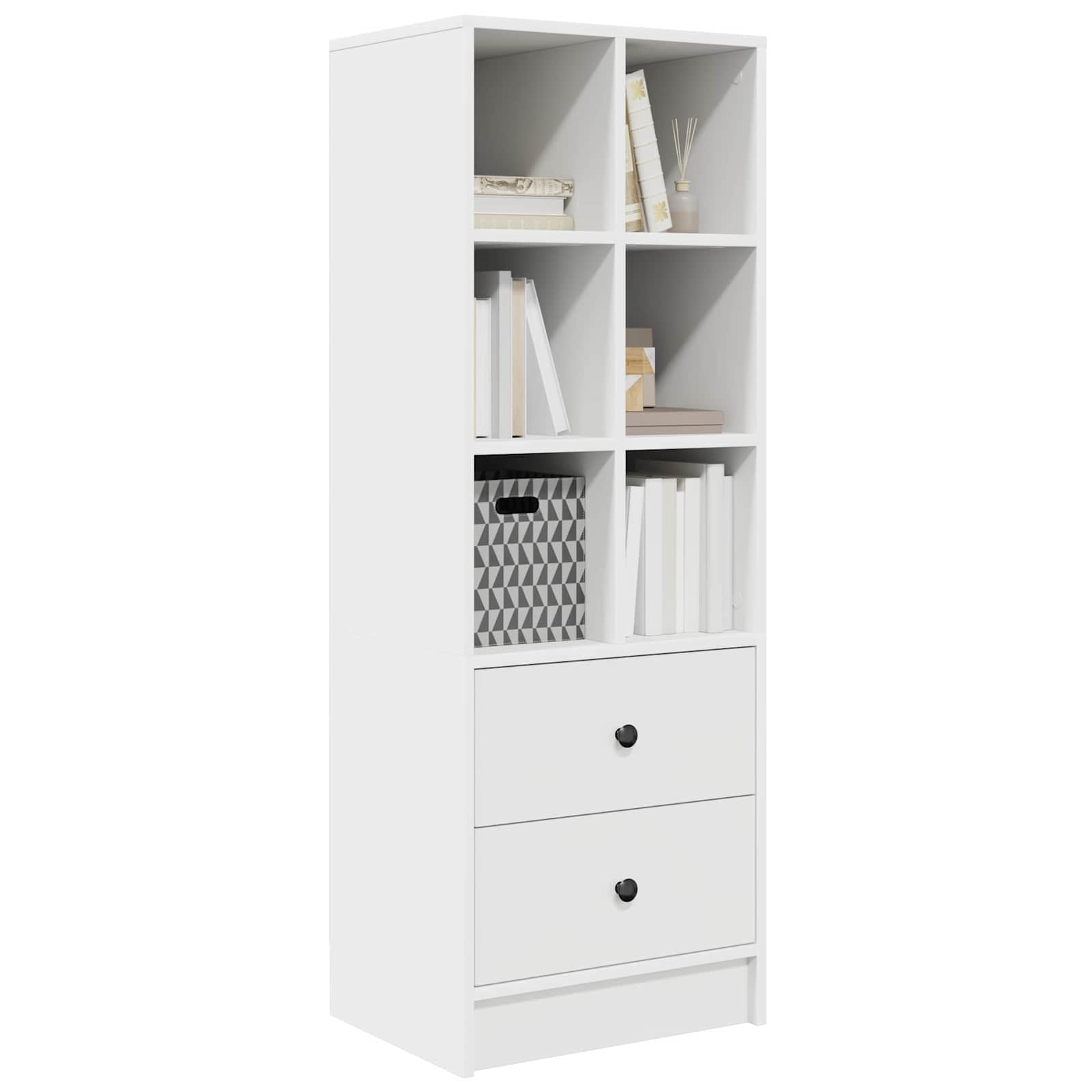 vidaXL Highboard z szufladą Biały 45,5 x 34 x 127 cm