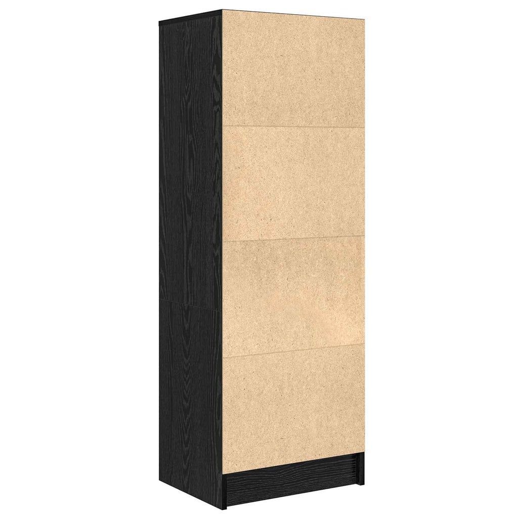 vidaXL Highboard z szufladą Czarny Dąb 45,5 x 34 x 127 cm