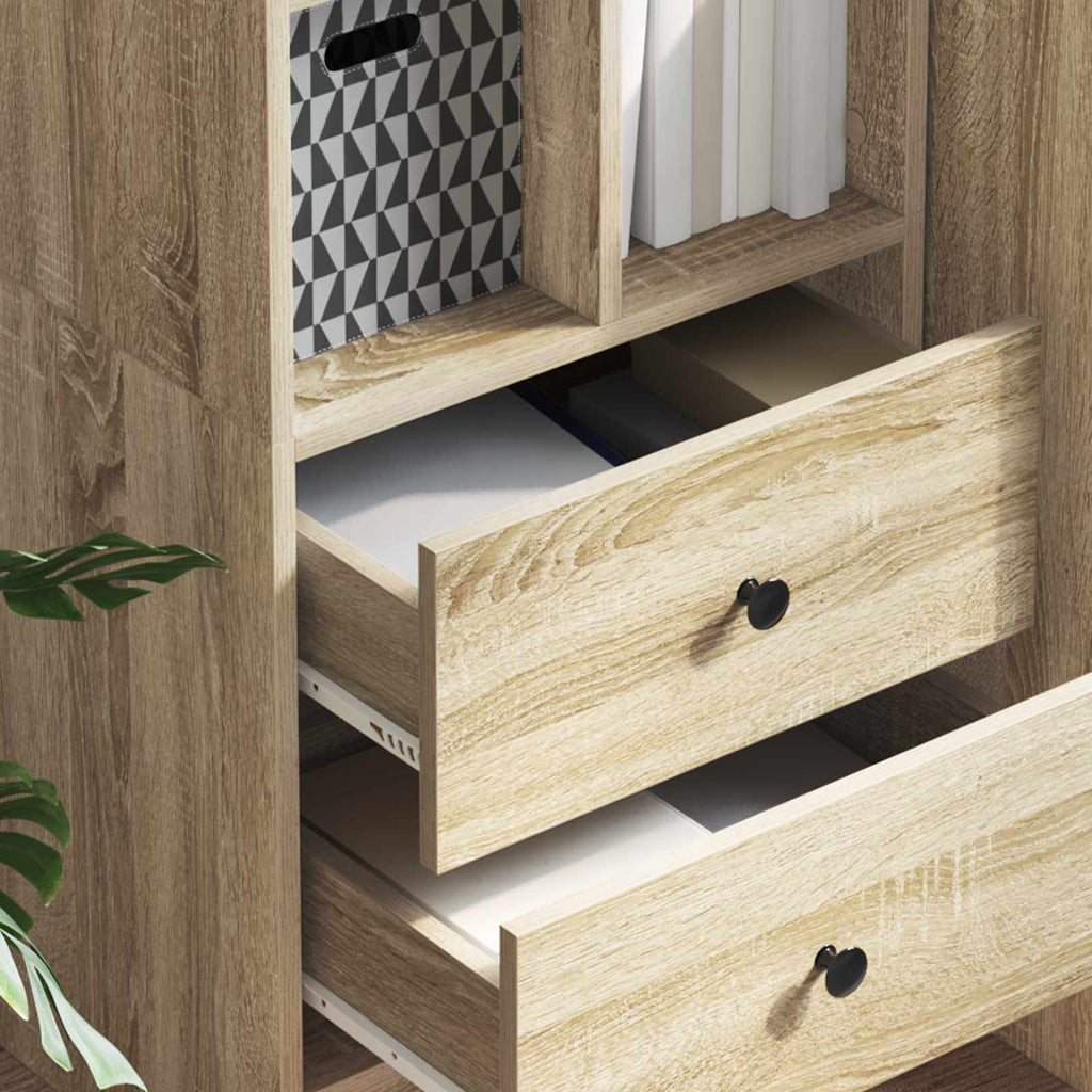 vidaXL Highboard z szufladą Dąb Sonoma 45,5 x 34 x 127 cm