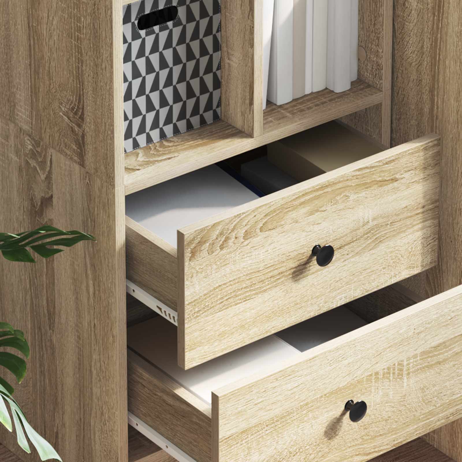 vidaXL Highboard z szufladą Dąb Sonoma 45,5 x 34 x 127 cm