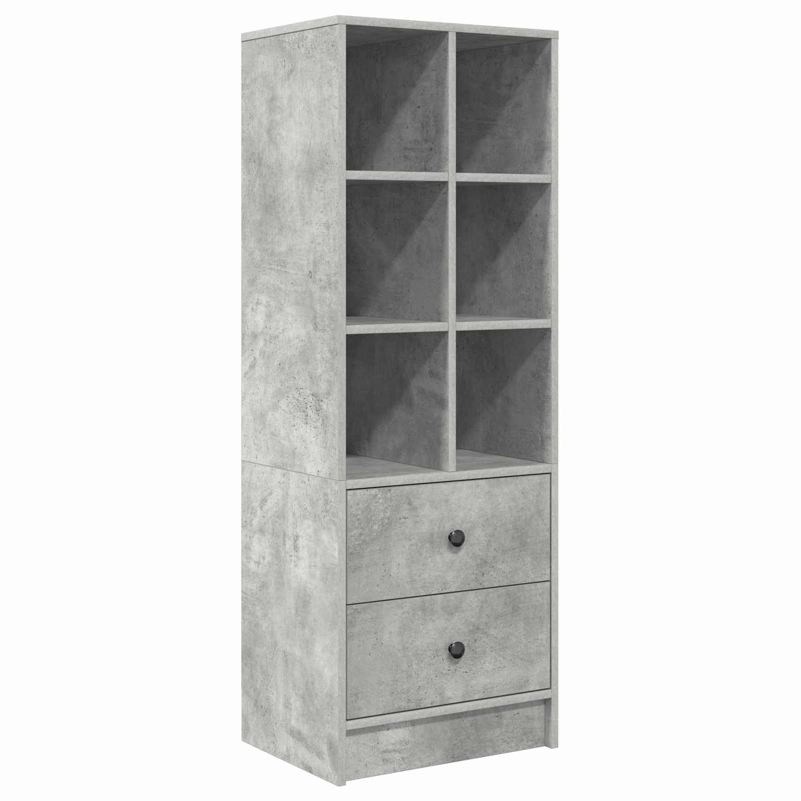 vidaXL Highboard z szufladą Betonowy szary 45,5 x 34 x 127 cm