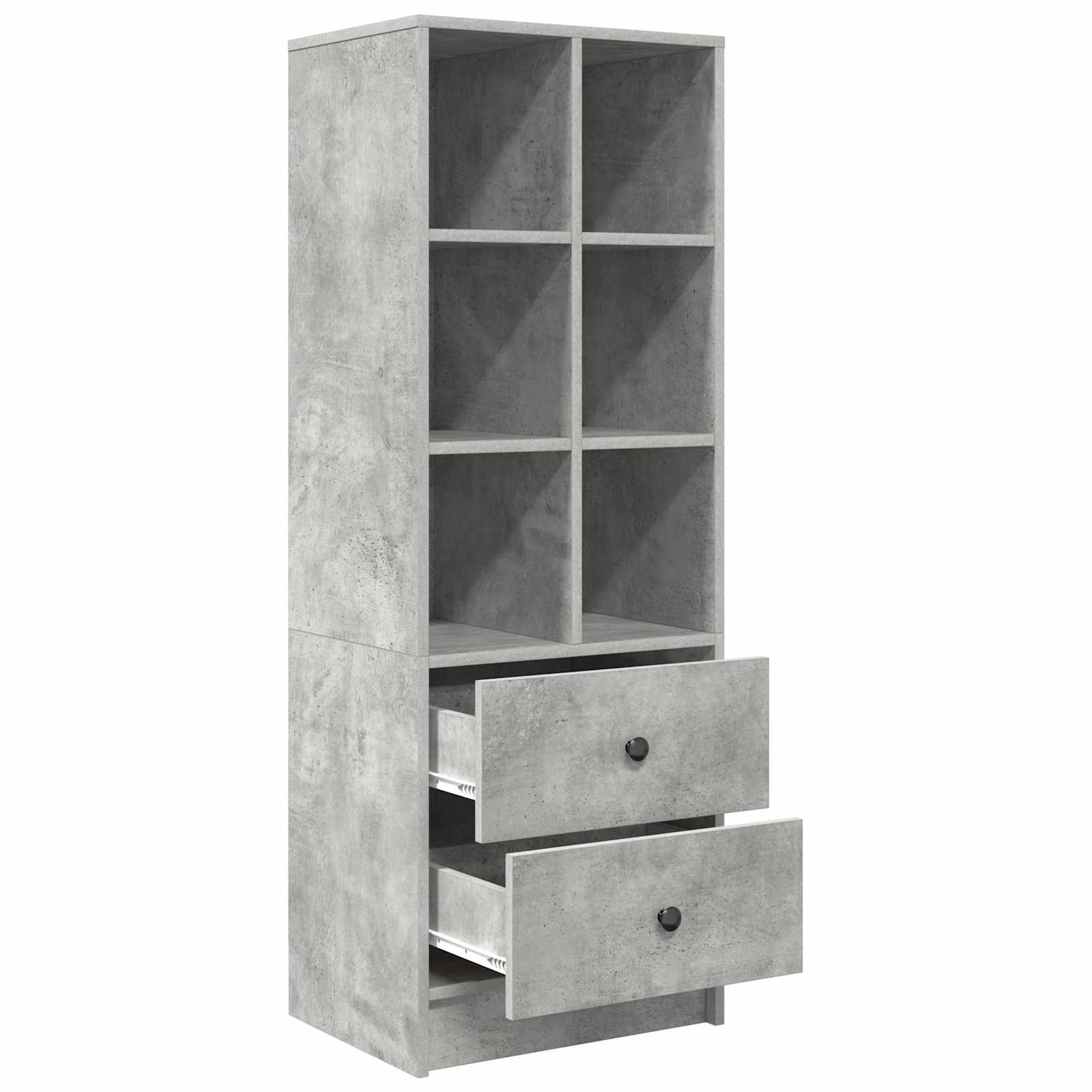 vidaXL Highboard z szufladą Betonowy szary 45,5 x 34 x 127 cm