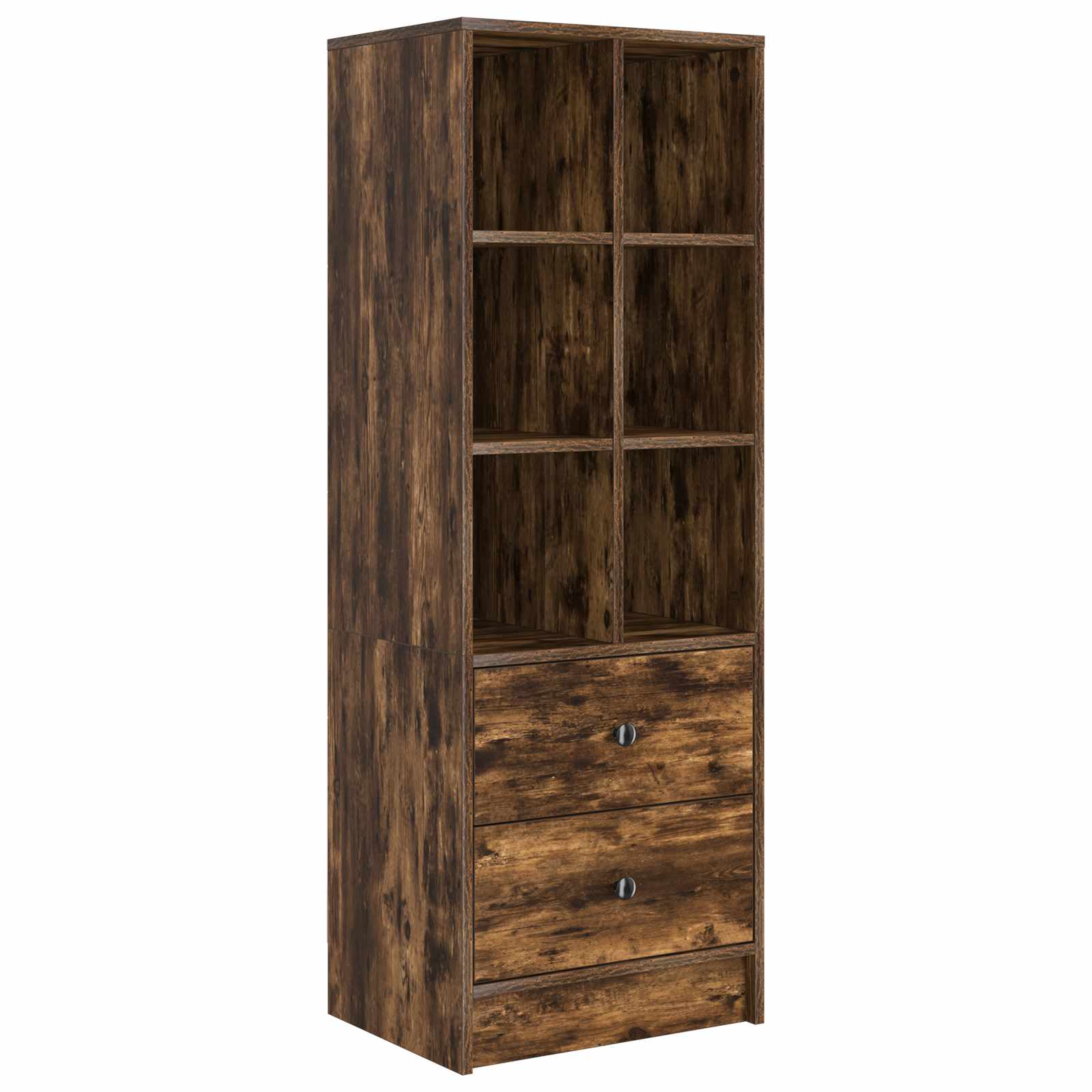 vidaXL Highboard z szufladą Dąb wędzony 45,5 x 34 x 127 cm