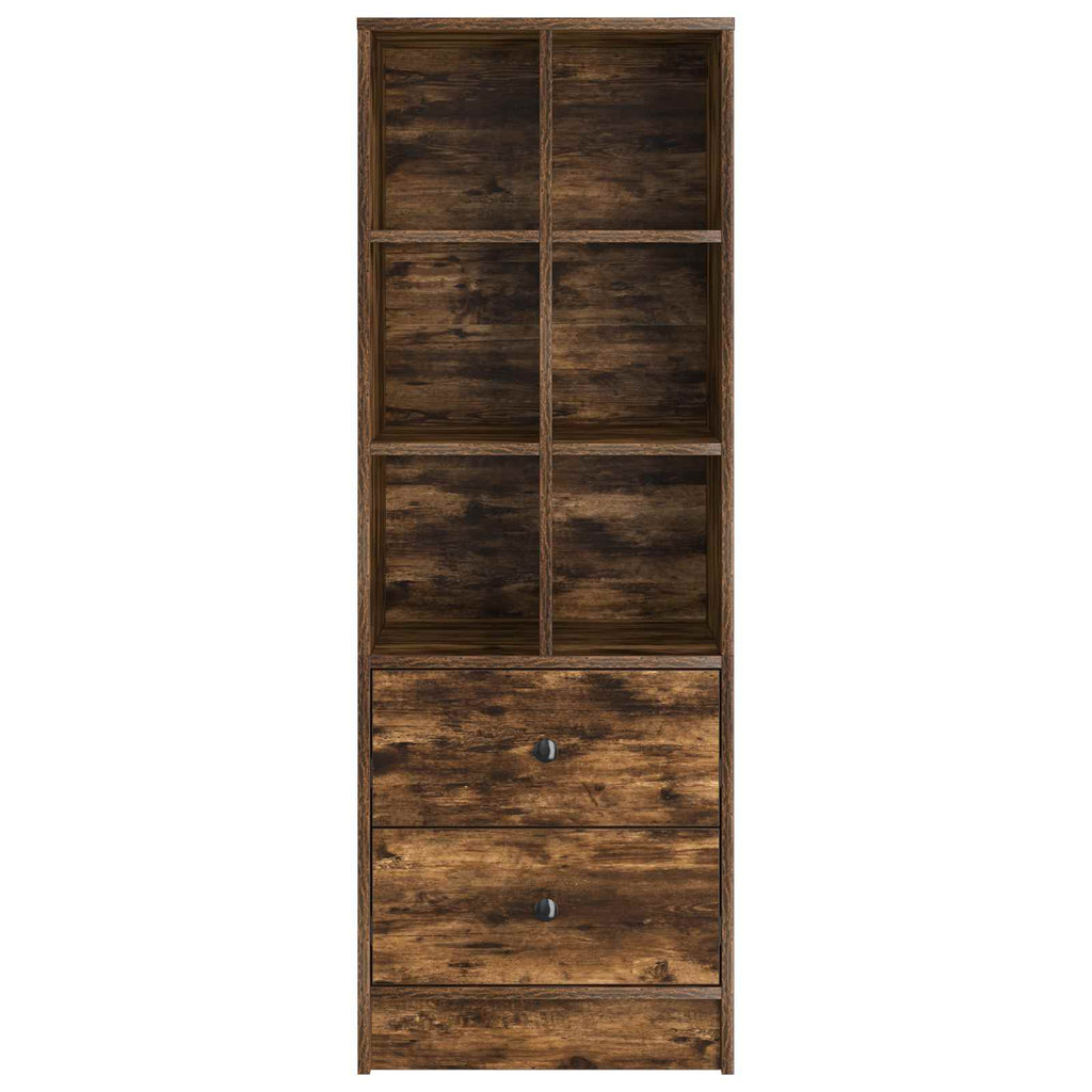 vidaXL Highboard z szufladą Dąb wędzony 45,5 x 34 x 127 cm