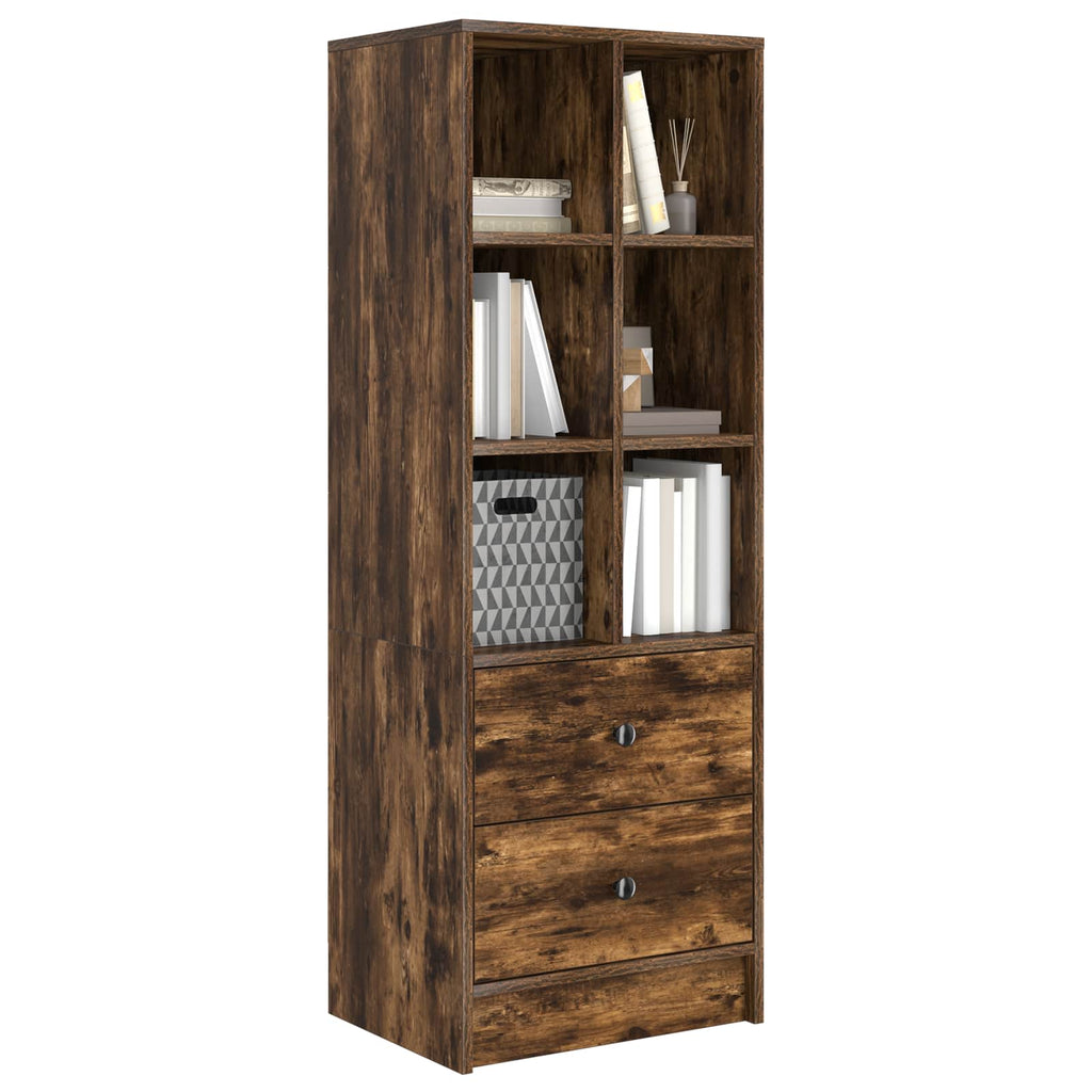 vidaXL Highboard z szufladą Dąb wędzony 45,5 x 34 x 127 cm