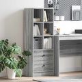 vidaXL Highboard z szufladą Szary Sonoma 45,5 x 34 x 127 cm