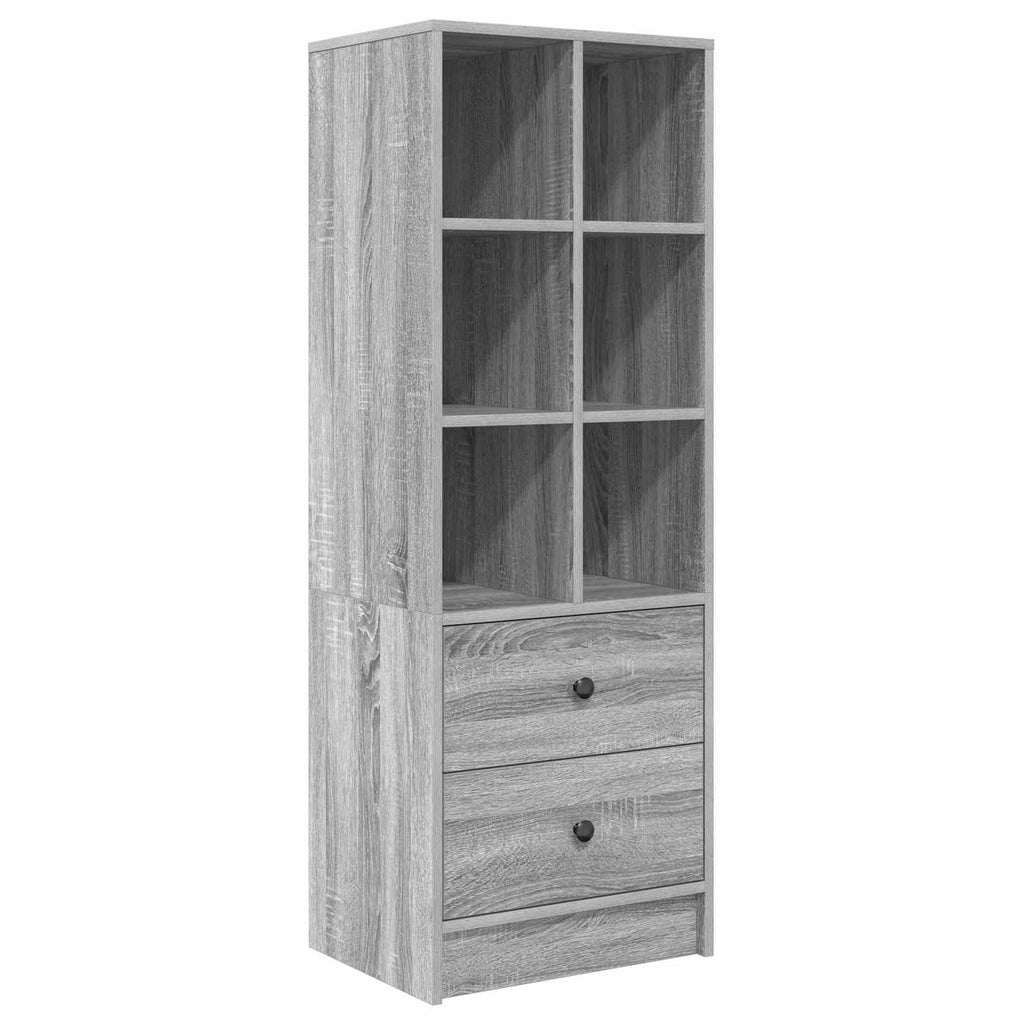 vidaXL Highboard z szufladą Szary Sonoma 45,5 x 34 x 127 cm