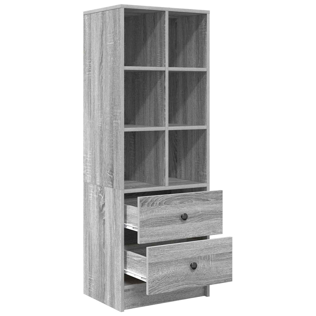 vidaXL Highboard z szufladą Szary Sonoma 45,5 x 34 x 127 cm