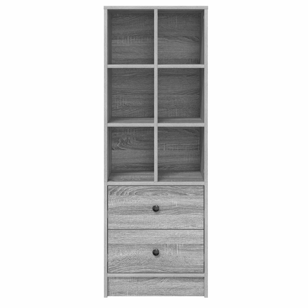 vidaXL Highboard z szufladą Szary Sonoma 45,5 x 34 x 127 cm