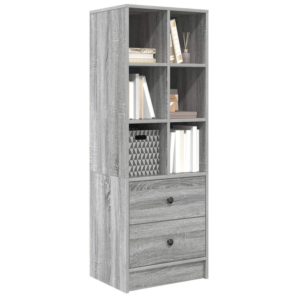 vidaXL Highboard z szufladą Szary Sonoma 45,5 x 34 x 127 cm