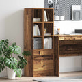 vidaXL Highboard z szufladą Stare drewno 45,5 x 34 x 127 cm