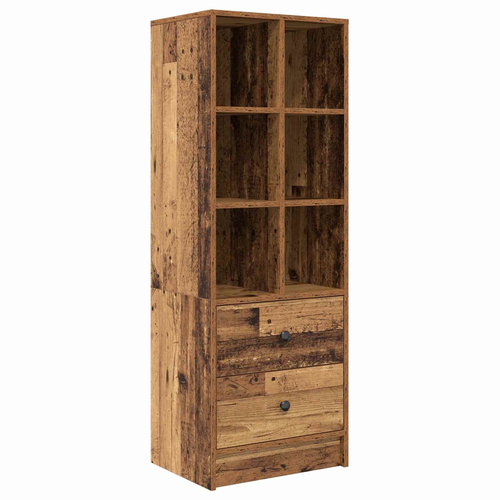vidaXL Highboard z szufladą Stare drewno 45,5 x 34 x 127 cm