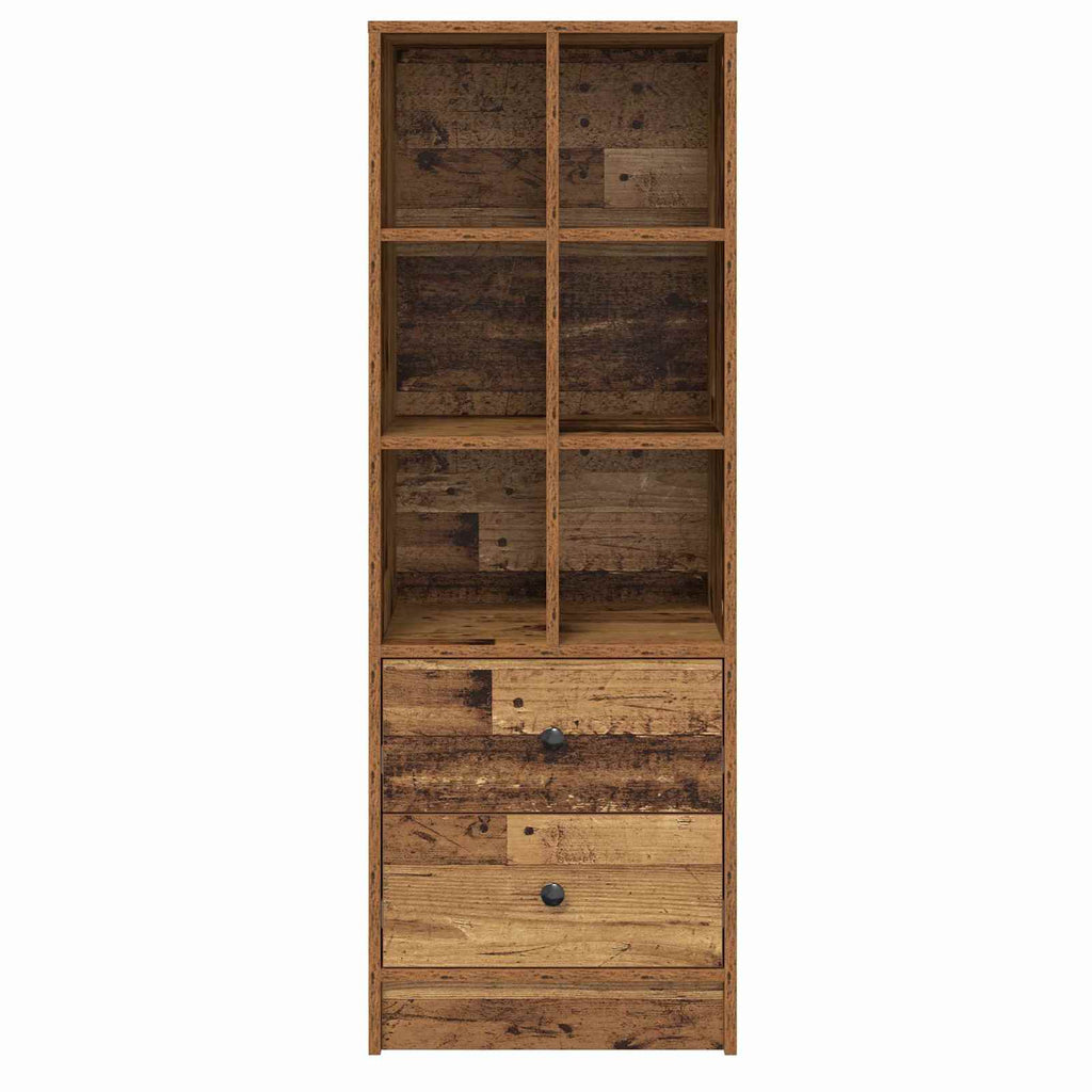 vidaXL Highboard z szufladą Stare drewno 45,5 x 34 x 127 cm
