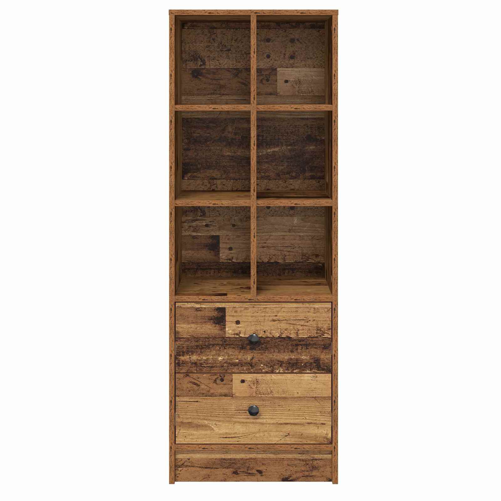 vidaXL Highboard z szufladą Stare drewno 45,5 x 34 x 127 cm