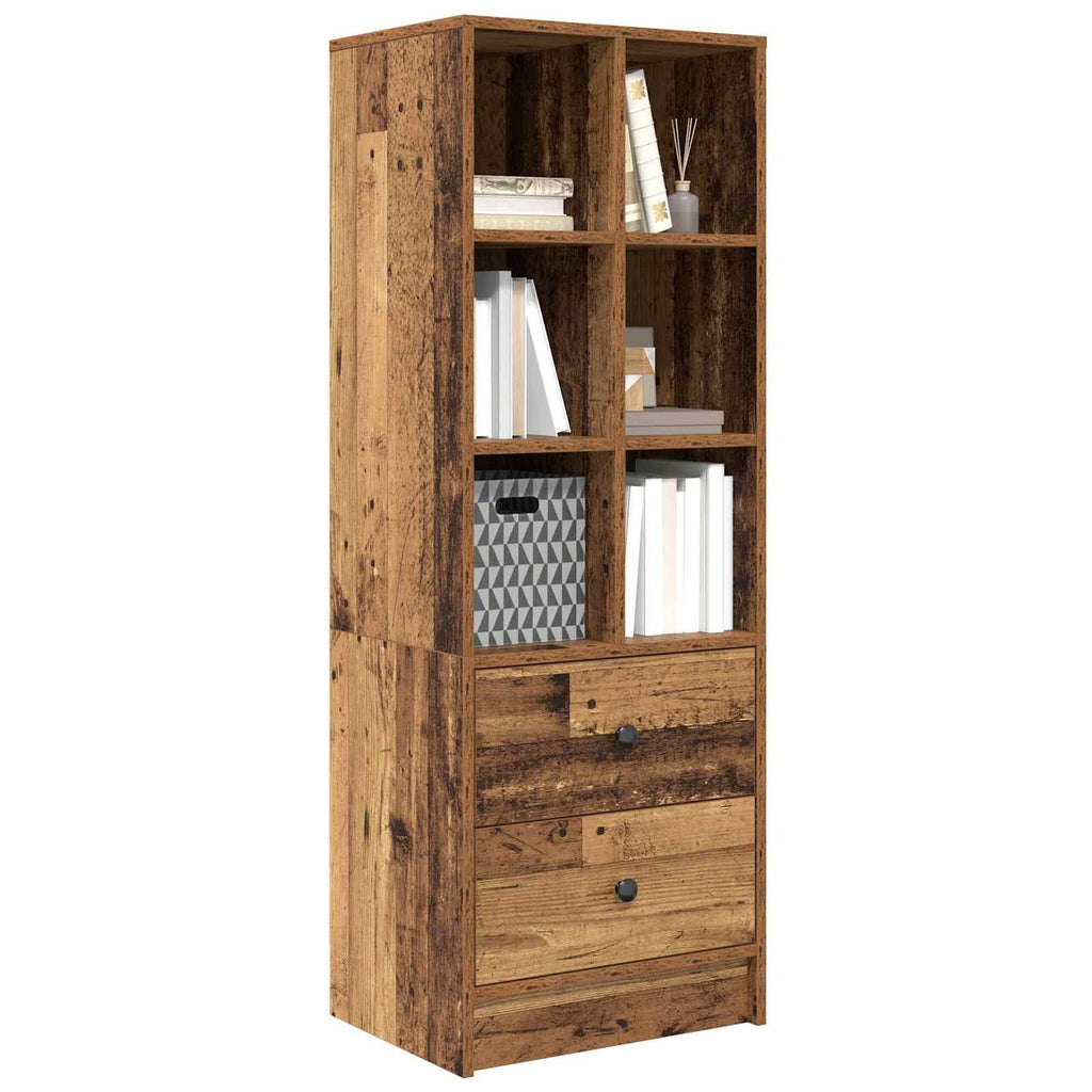 vidaXL Highboard z szufladą Stare drewno 45,5 x 34 x 127 cm