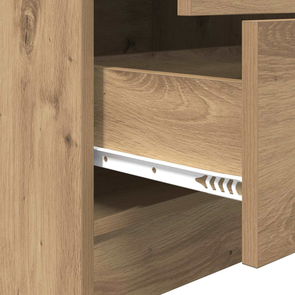 vidaXL Highboard z szufladą Dąb rzemieślniczy 45,5 x 34 x 127 cm