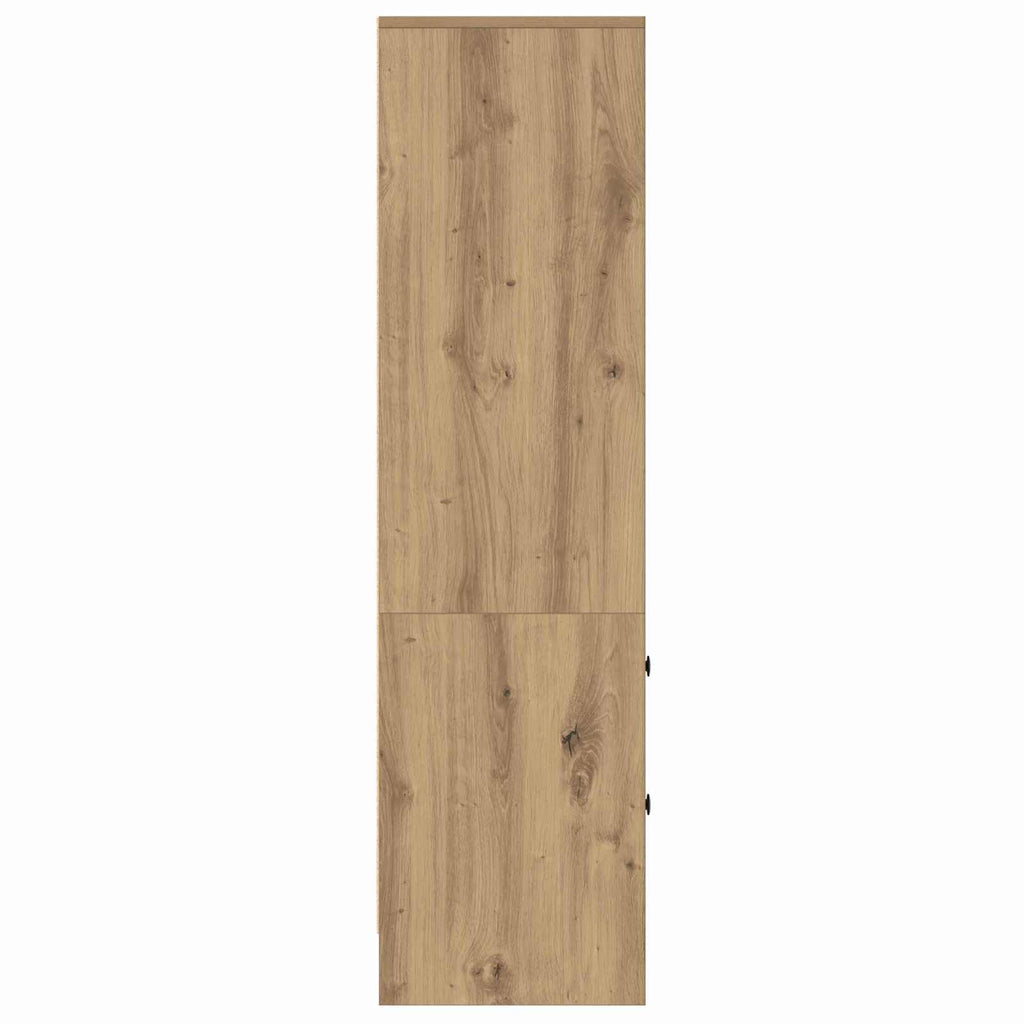 vidaXL Highboard z szufladą Dąb rzemieślniczy 45,5 x 34 x 127 cm