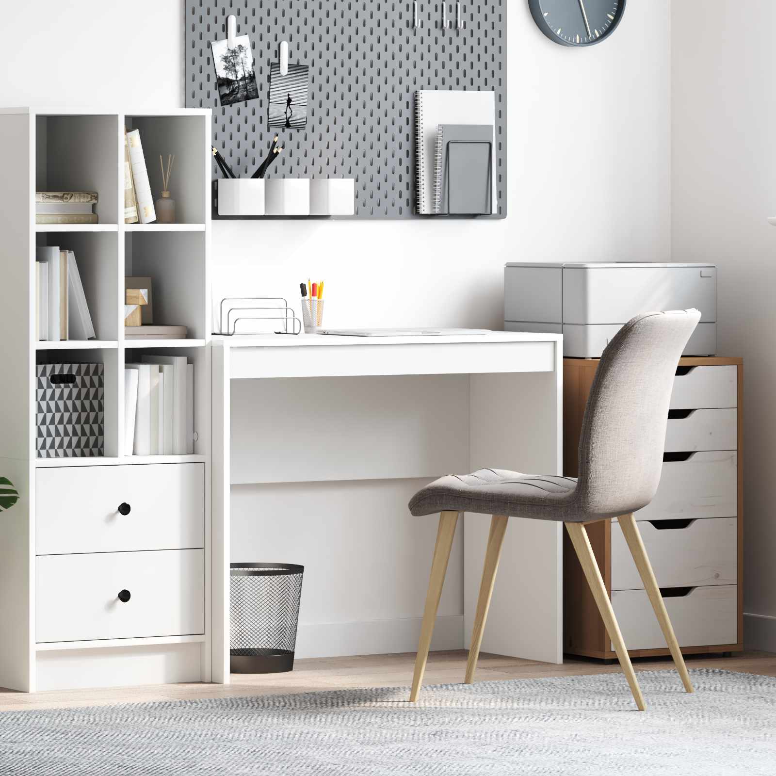 vidaXL Biurko Biały 90 x 40 x 76 cm