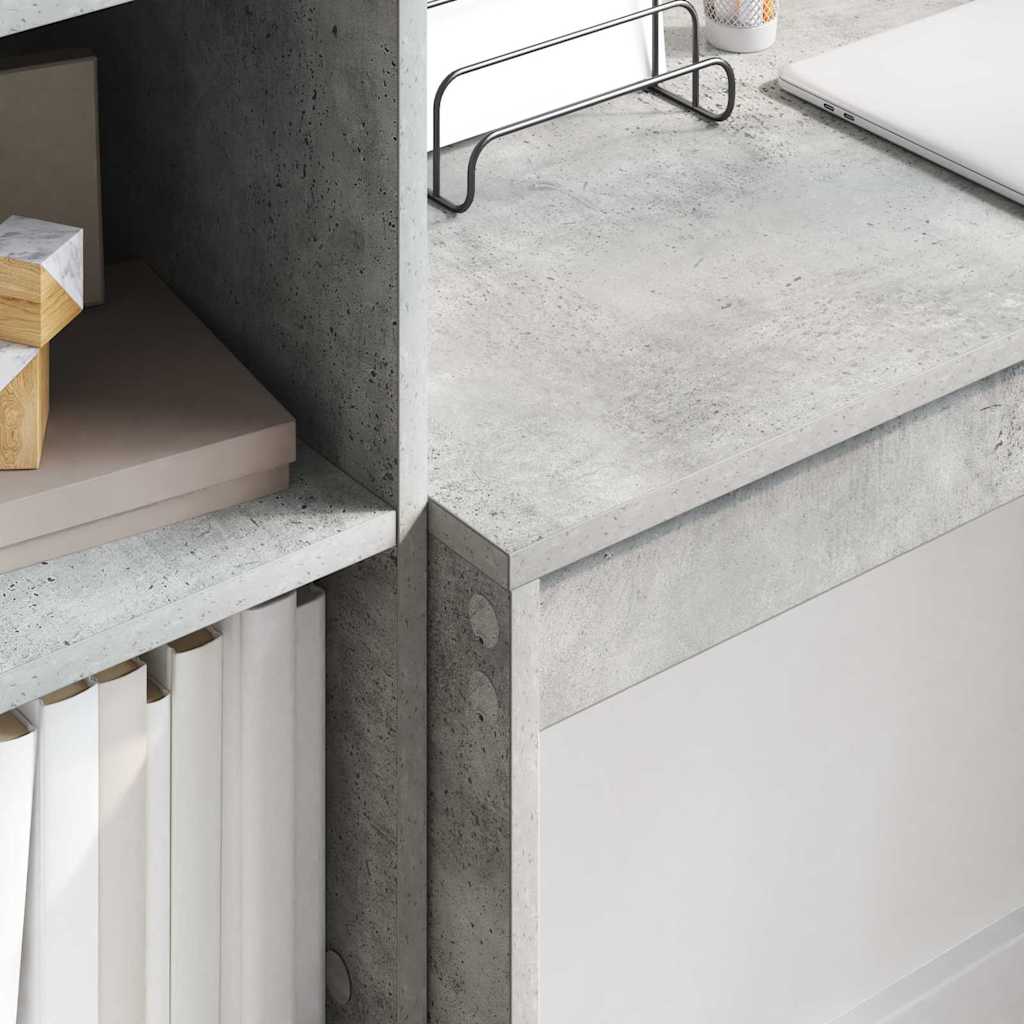 vidaXL Biurko Betonowy szary 100 x 40 x 76 cm