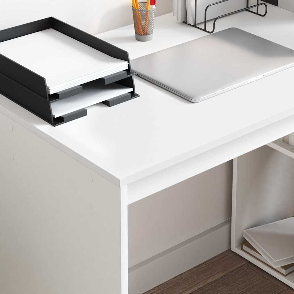 vidaXL Biurko Biały 108 x 55 x 103.5 cm Materiał drewnopochodny