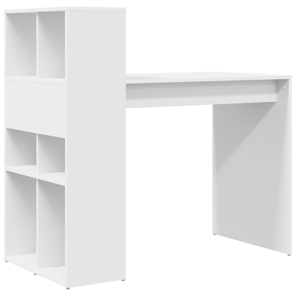 vidaXL Biurko Biały 108 x 55 x 103.5 cm Materiał drewnopochodny