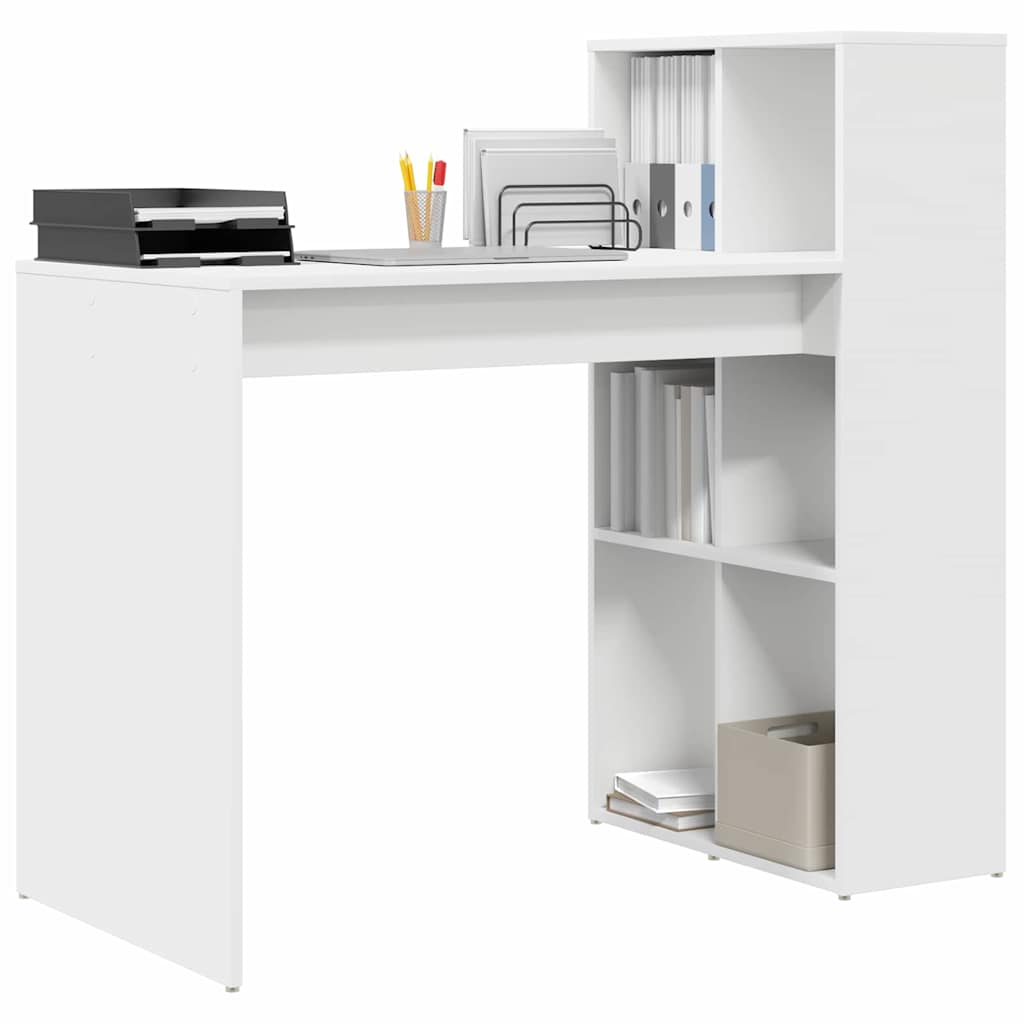 vidaXL Biurko Biały 108 x 55 x 103.5 cm Materiał drewnopochodny