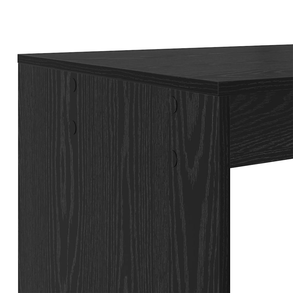 vidaXL Biurko Czarny Dąb 108 x 55 x 103.5 cm Materiał drewnopochodny