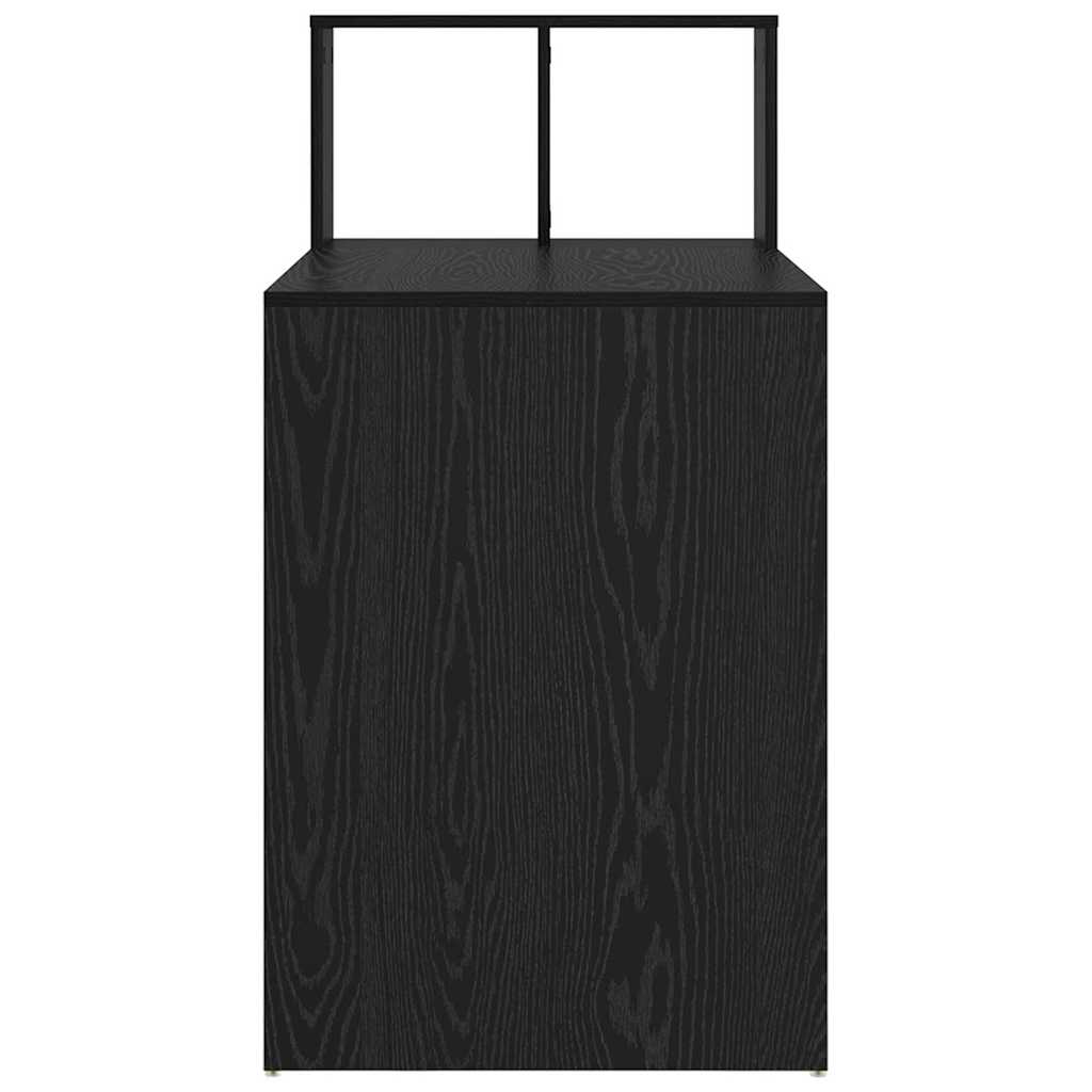 vidaXL Biurko Czarny Dąb 108 x 55 x 103.5 cm Materiał drewnopochodny