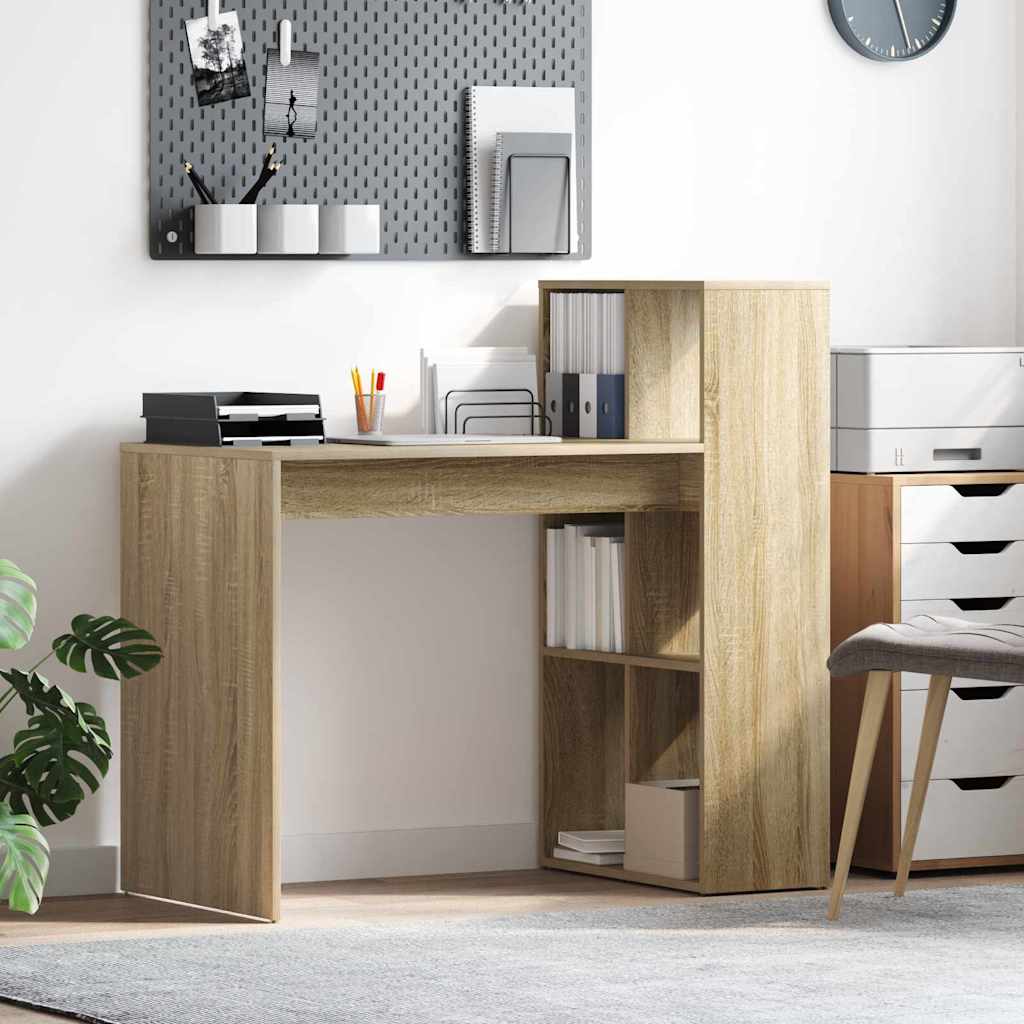 vidaXL Biurko Dąb Sonoma 108 x 55 x 103.5 cm Materiał drewnopochodny