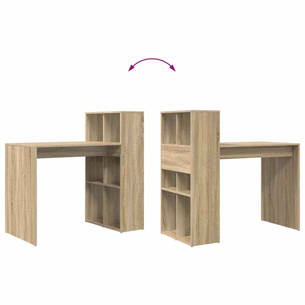 vidaXL Biurko Dąb Sonoma 108 x 55 x 103.5 cm Materiał drewnopochodny