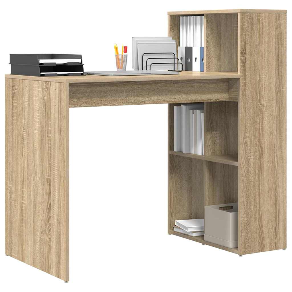 vidaXL Biurko Dąb Sonoma 108 x 55 x 103.5 cm Materiał drewnopochodny