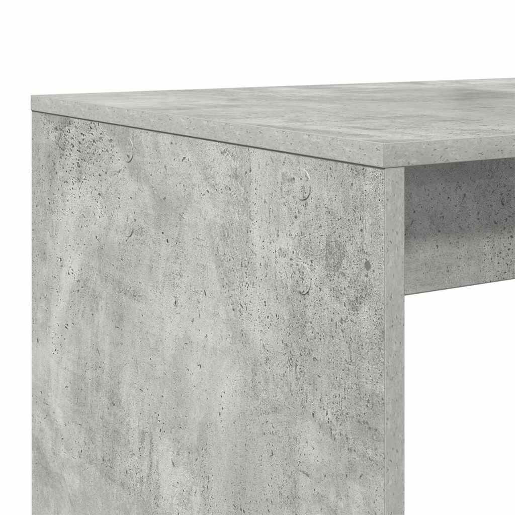 vidaXL Biurko z półką Betonowy szary 108 x 55 x 103.5 cm