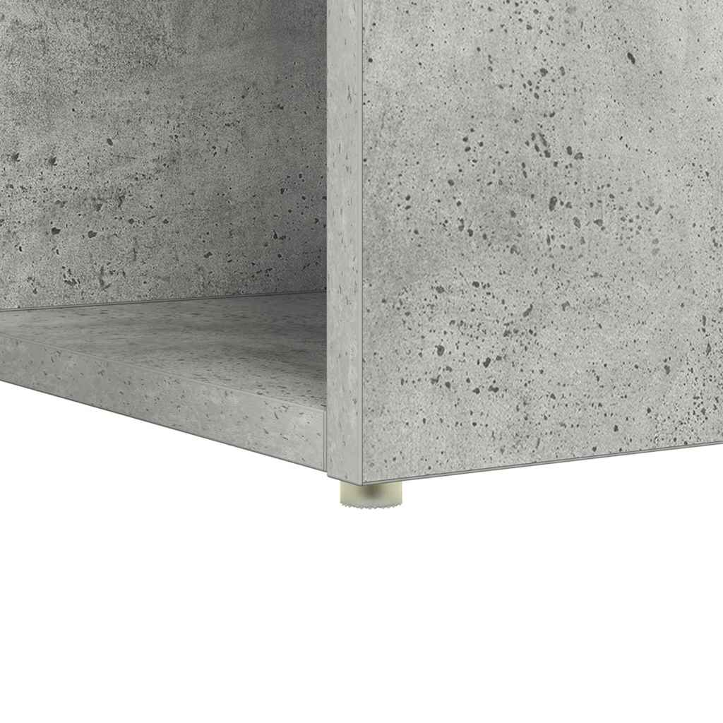 vidaXL Biurko z półką Betonowy szary 108 x 55 x 103.5 cm