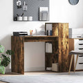 vidaXL Biurko Dąb wędzony 108 x 55 x 103.5 cm Materiał drewnopochodny
