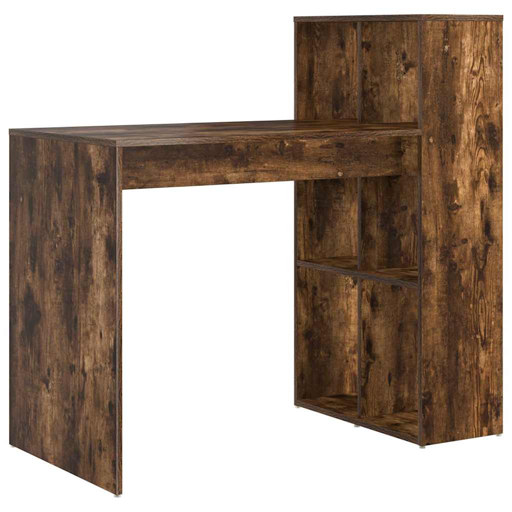 vidaXL Biurko Dąb wędzony 108 x 55 x 103.5 cm Materiał drewnopochodny