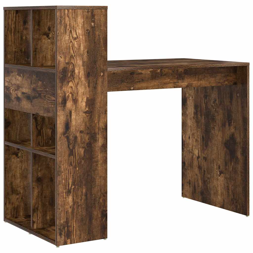 vidaXL Biurko Dąb wędzony 108 x 55 x 103.5 cm Materiał drewnopochodny