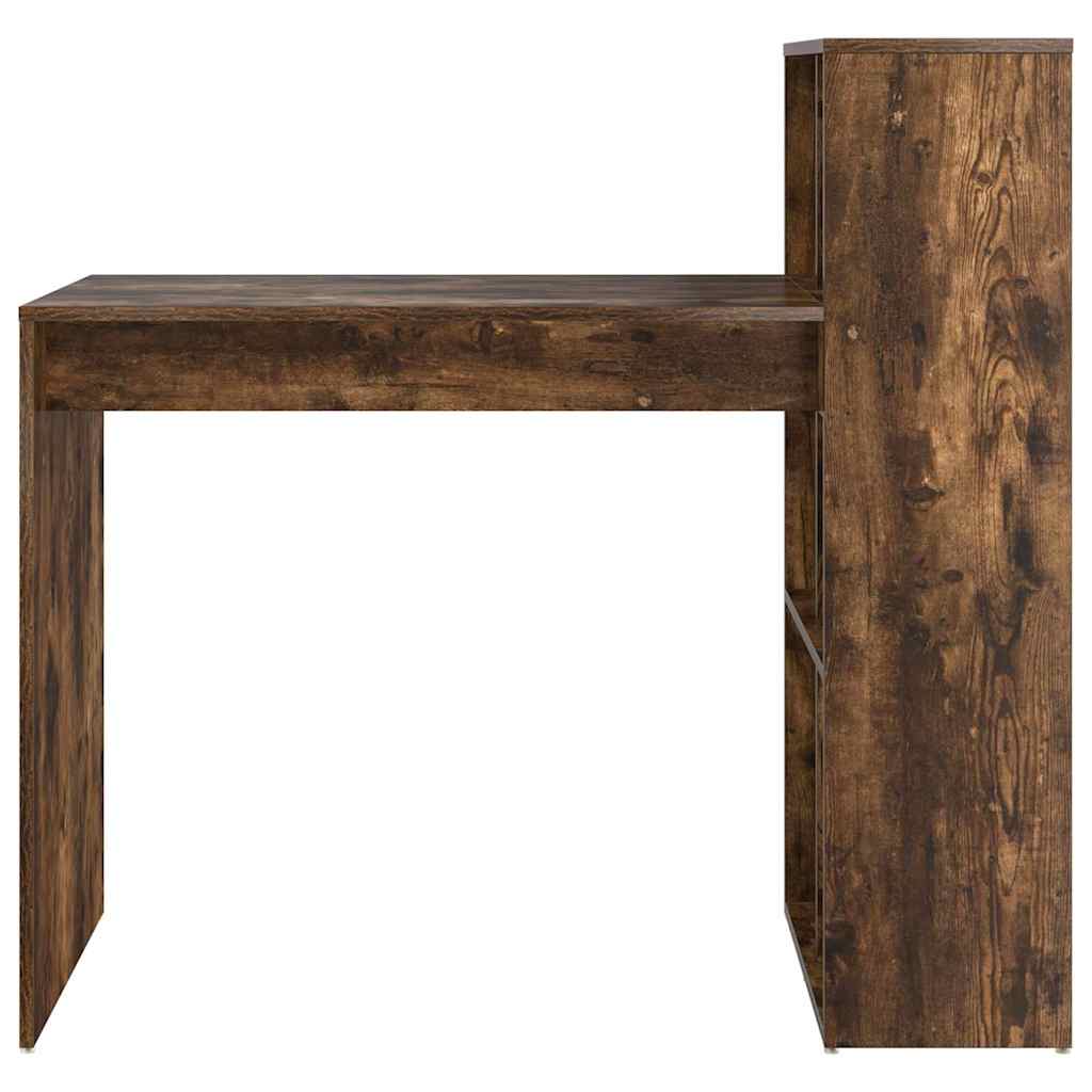 vidaXL Biurko Dąb wędzony 108 x 55 x 103.5 cm Materiał drewnopochodny