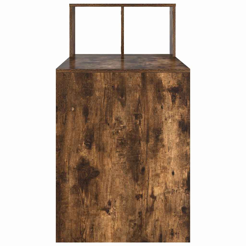 vidaXL Biurko Dąb wędzony 108 x 55 x 103.5 cm Materiał drewnopochodny