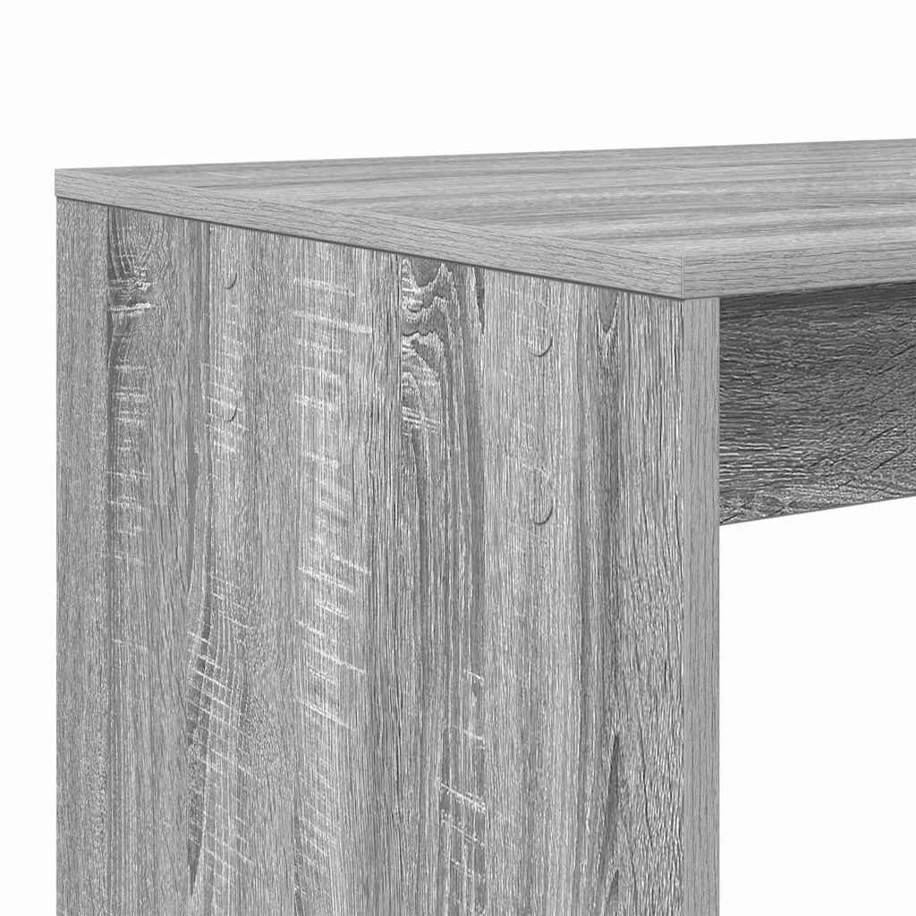 vidaXL Biurko Szary Sonoma 108 x 55 x 103.5 cm Materiał drewnopochodny